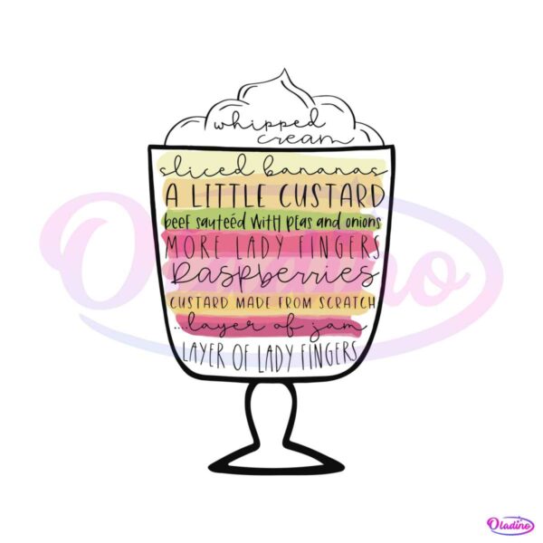 Free Friends Thanksgiving SVG - Friends Trifle Quote
