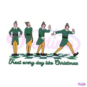 retro-elf-treat-every-day-like-christmas-svg-for-cricut-files