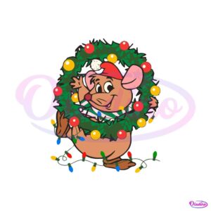 disney-cinderella-gus-gus-christmas-wreath-svg-cricut-files