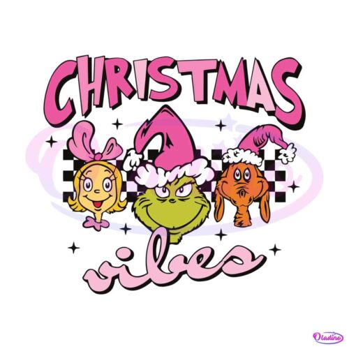 retro-pink-grinch-friends-christmas-vibes-svg-for-cricut-files