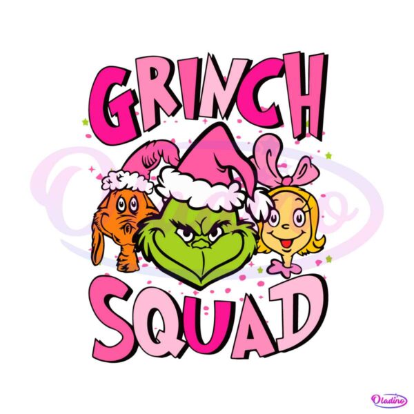 retro-pink-christmas-grinch-squad-svg-digital-cricut-file