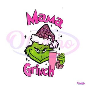 glitter-mama-grinch-christmas-png-sublimation-download