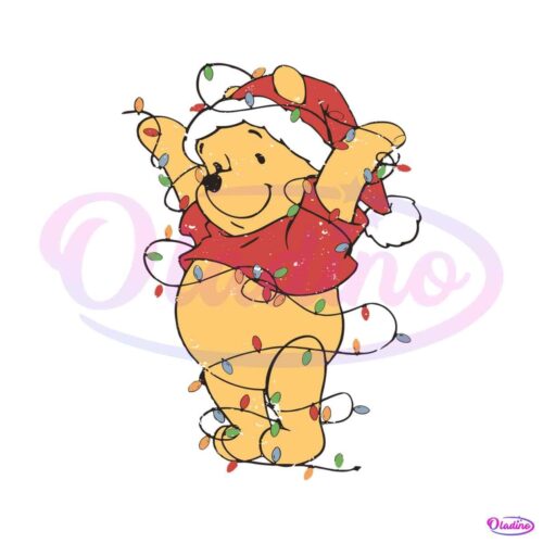 vintage-pooh-christmas-light-svg-graphic-design-file