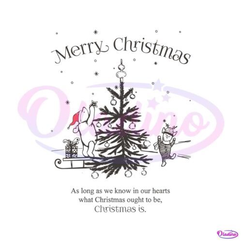 vintage-winnie-the-pooh-merry-christmas-svg-cricut-files