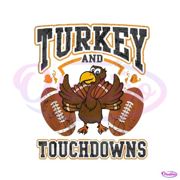 funny-turkey-and-touchdowns-football-png-download