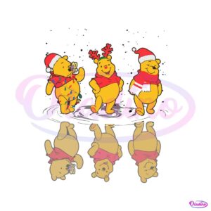 cute-santa-winnie-the-pooh-dancing-christmas-svg-file