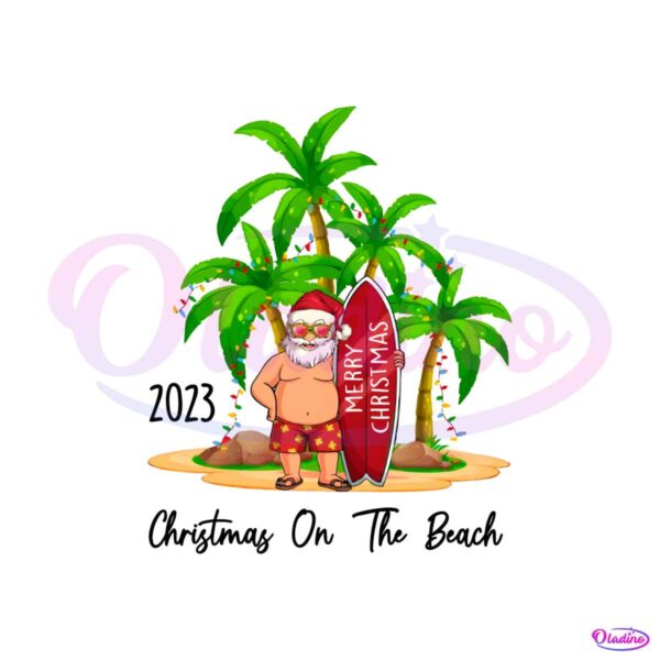 funny-christmas-on-the-beach-2023-png-download-file