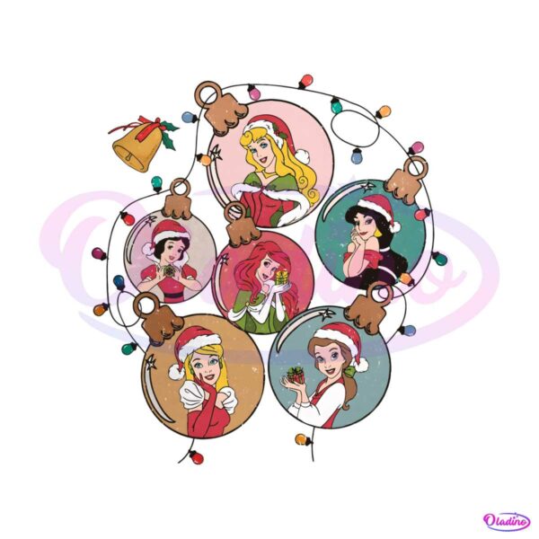 retro-disney-princess-ornament-christmas-png-download
