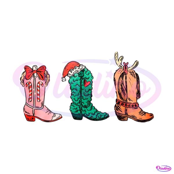 retro-western-grinch-cowgirl-boots-png-download-file