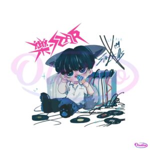 bangchan-rockstar-chibi-fanart-kpop-singer-png-file