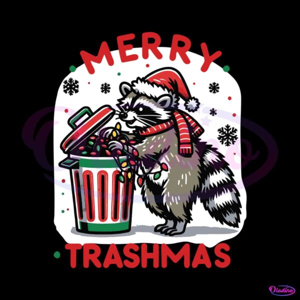 funny-raccoon-merry-trashmas-svg-graphic-design-file