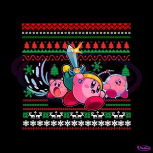 funny-pink-game-kirby-christmas-png-sublimation-design