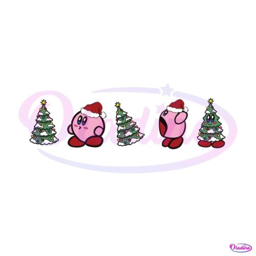 funny-kirby-christmas-tree-svg-graphic-design-file