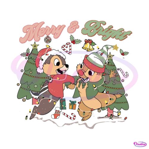 vintage-chip-and-dale-merry-and-bright-svg-design-file