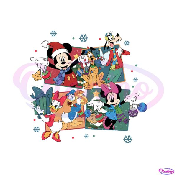 vintage-disney-mickey-and-friends-christmas-party-png-file