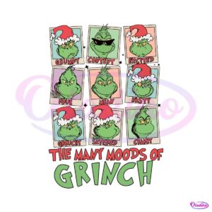 funny-the-many-moods-of-grinch-svg-digital-cutting-file