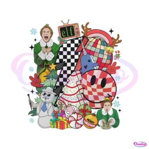 buddy-elf-checkered-christmas-svg-graphic-design-file