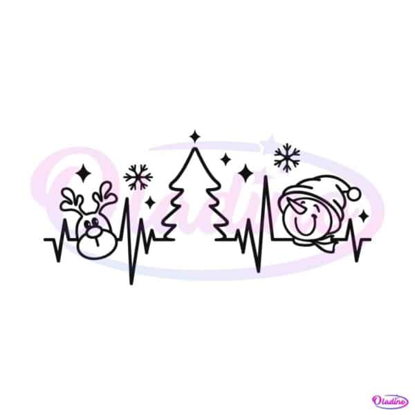 christmas-heartbeat-snowman-reindeer-svg-cricut-files