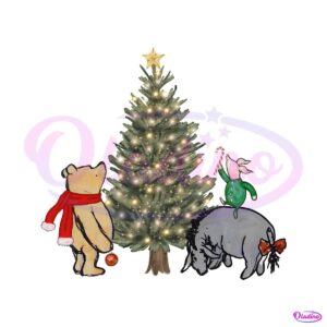 winnie-the-pooh-christmas-piglet-and-eeyore-png-file