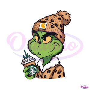 grinch-boujee-christmas-leopard-png-download-file