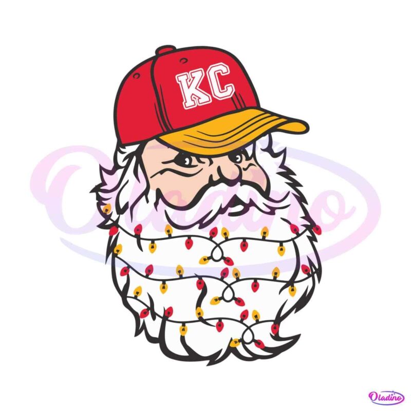 santa-kc-football-christmas-light-svg