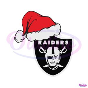 las-vegas-raiders-santa-hat-svg