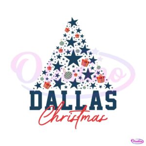 football-dallas-christmas-tree-svg