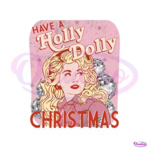 retro-have-a-holly-dolly-christmas-png