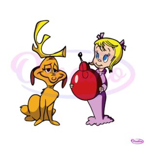 cindy-lou-who-and-max-jingel-ball-svg