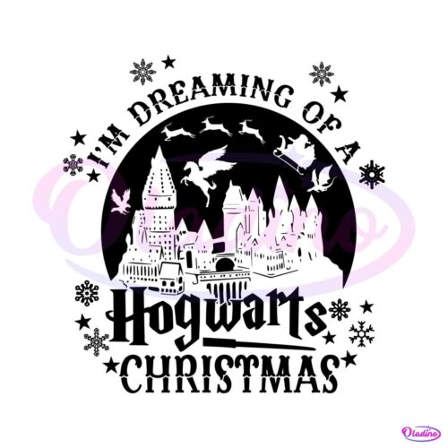 dreaming-of-a-hogwarts-christmas-svg