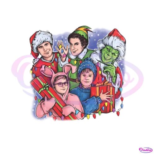 retro-christmas-friends-movie-png