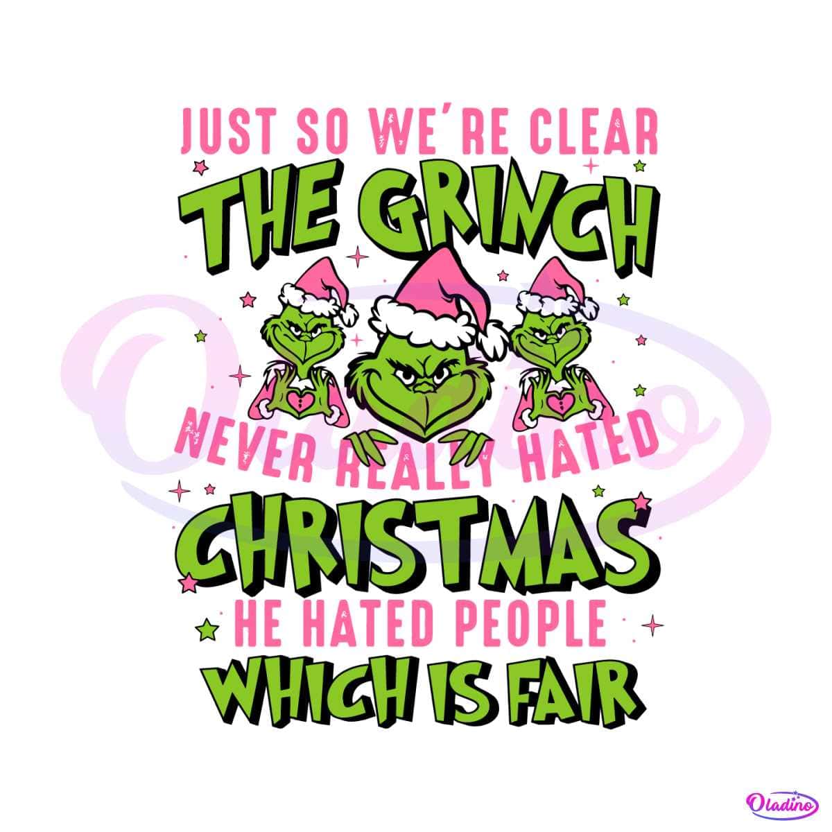 Just so We Are Clear, the Grinch Never Really Hated Christmas. He