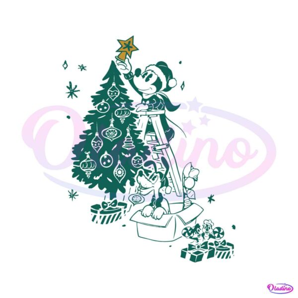 mickey-and-friends-christmas-tree-svg