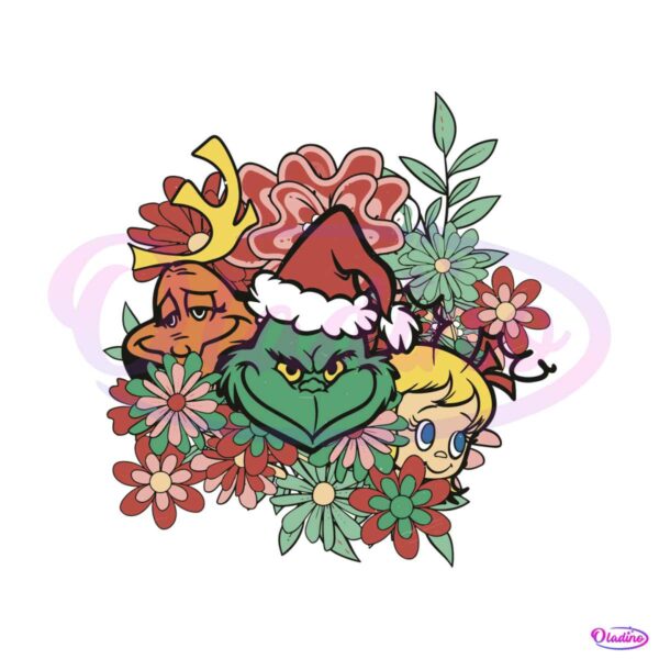 floral-grinch-max-cindy-lou-who-svg