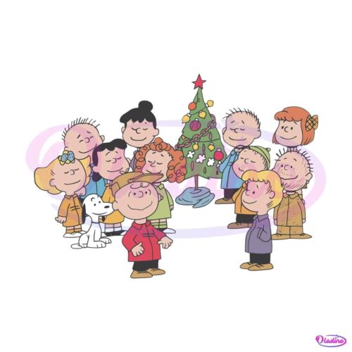 vintage-peanuts-xmas-characters-svg