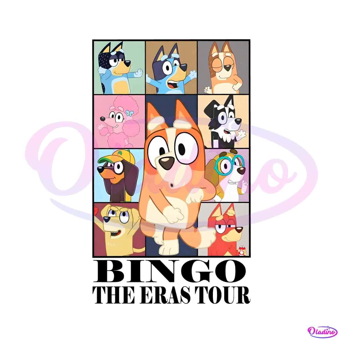 Vintage Bingo The Eras Tour PNG