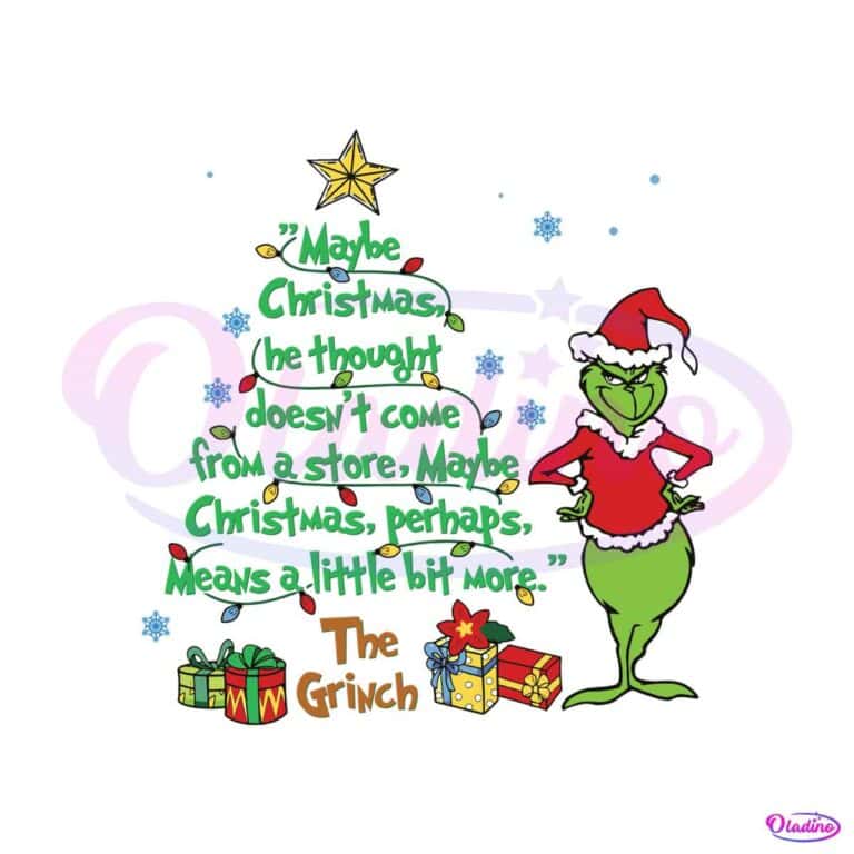 Grinch Means A Little Bit More SVG