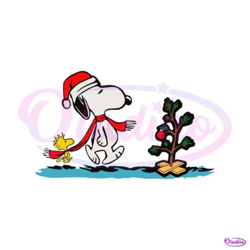 snoopy-and-woodstock-xmas-svg