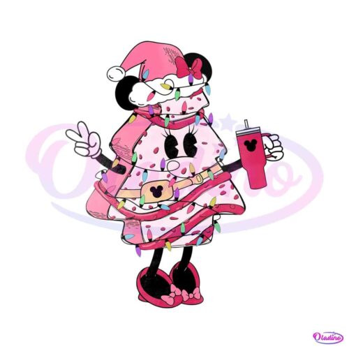 minnie-christmas-tree-cake-png