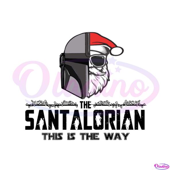 the-santalorian-this-is-the-way-svg