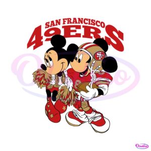 mickey-and-minnie-san-francisco-49ers-svg