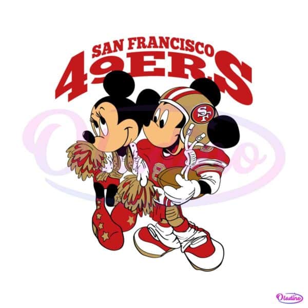 mickey-and-minnie-san-francisco-49ers-svg