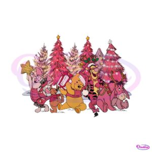 winnie-the-pooh-pink-christmas-tree-png