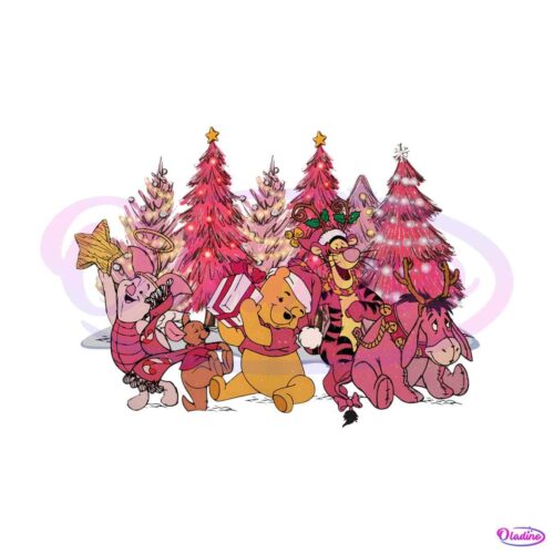 winnie-the-pooh-pink-christmas-tree-png