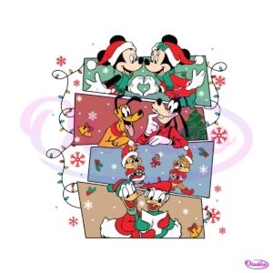 mickey-and-friends-christmas-lights-svg