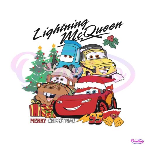 lightning-mcqueen-merry-christmas-svg