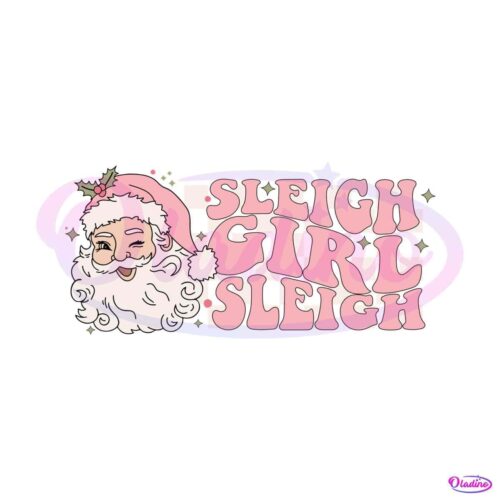 pink-santa-sleigh-girl-sleigh-svg