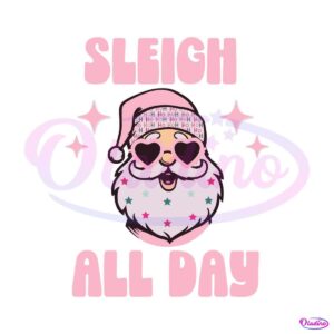 pink-santa-sleigh-all-day-svg