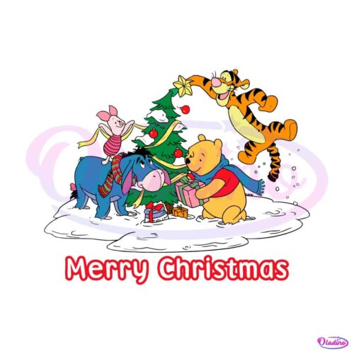 winnie-the-pooh-and-friends-christmas-svg