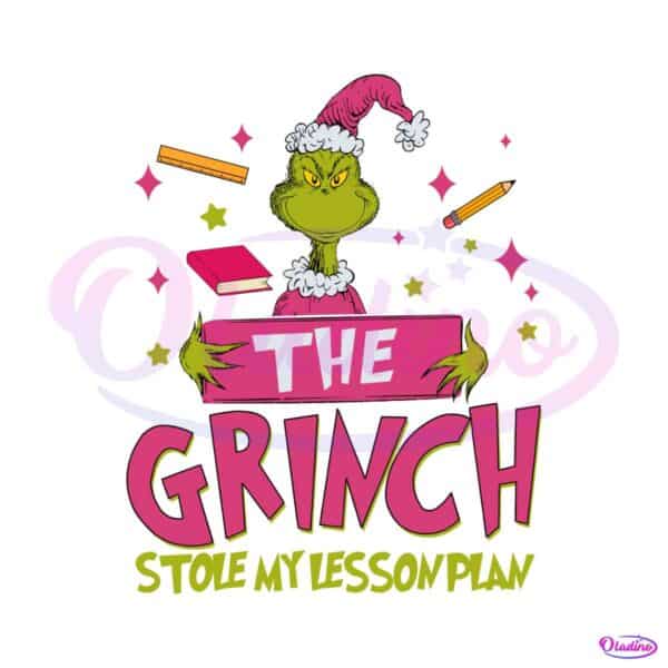 pink-grinch-stole-my-lesson-plan-svg